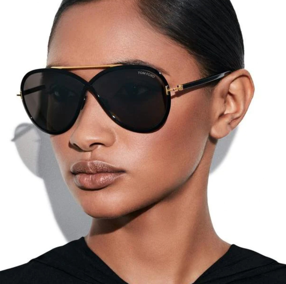 NEW Tom Ford FT1007 Rickie Aviator Sunglasses in Black